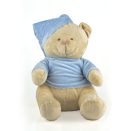 osito de peluche azul bordado