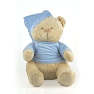 osito de peluche azul bordado