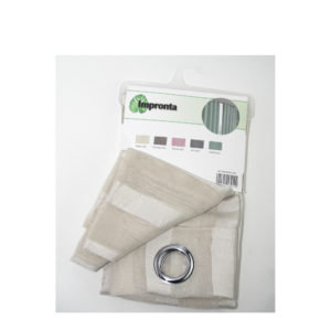 visillo con ollaos de 140x265 100% poliéster