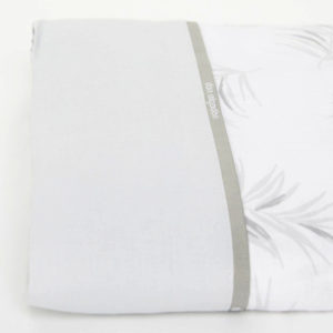 Juego de sábanas de 150 hilos, 100% algodón color gris