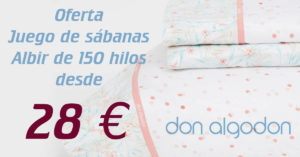 Juego de sábanas Albir de 150 hilos