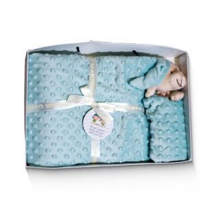 Set manta de topos con doo doo, bordada