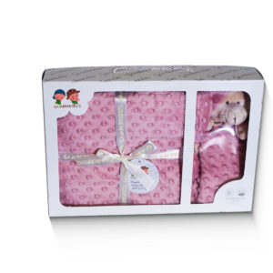 Set manta de topos con doo doo, bordada