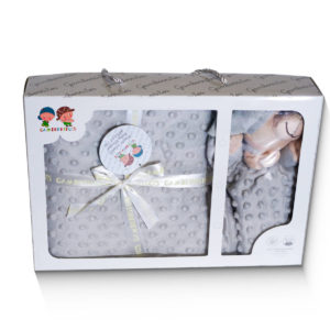 Set manta de topos con doo doo, bordada