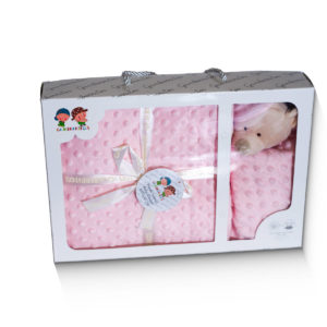 Set manta de topos con doo doo, bordada