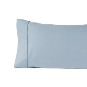 Funda de almohada azul de don algodon