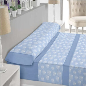 Juego de sábanas trovador pompon azul